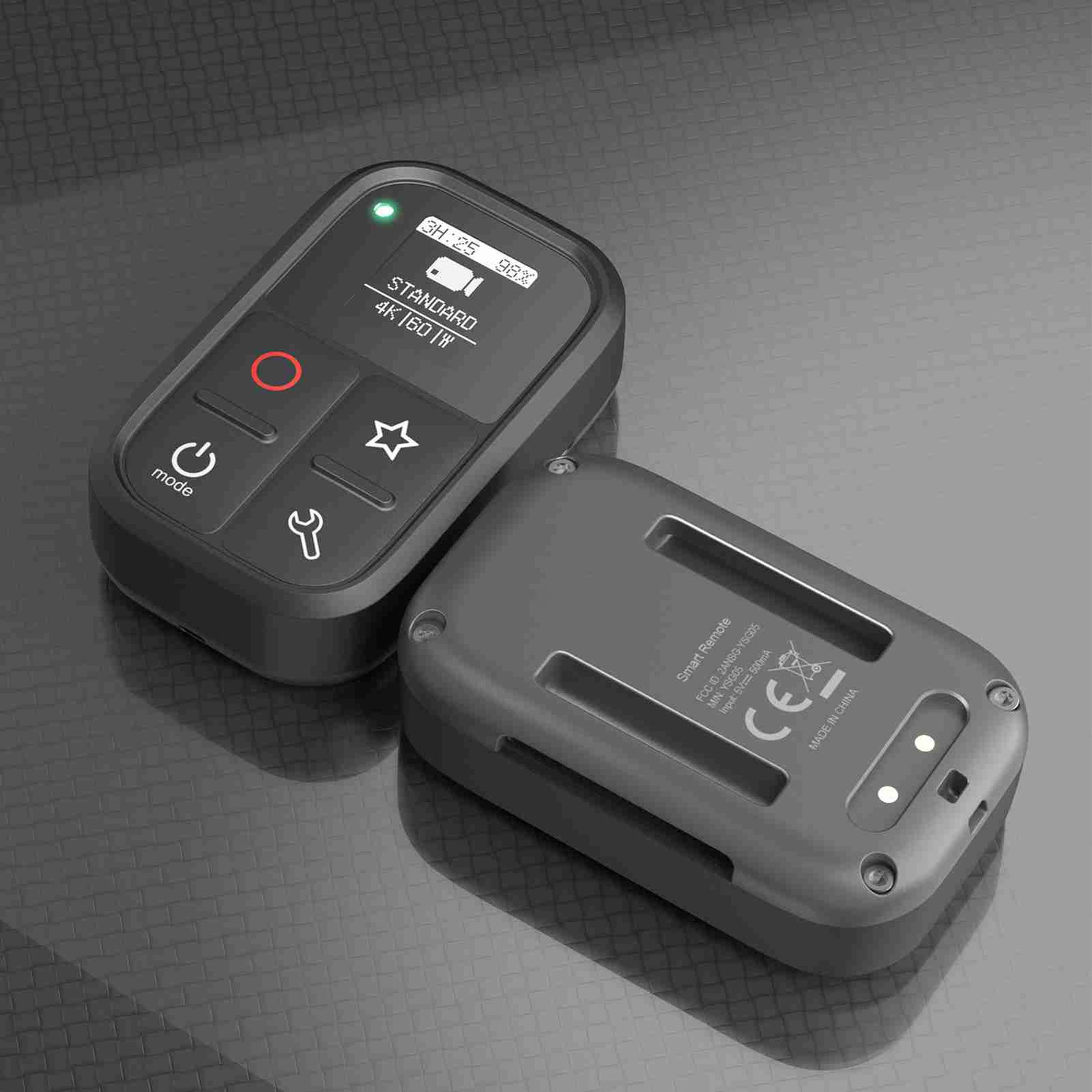 Action Camera Remote Control OLED Display 80M Control Distance Wireless Camera