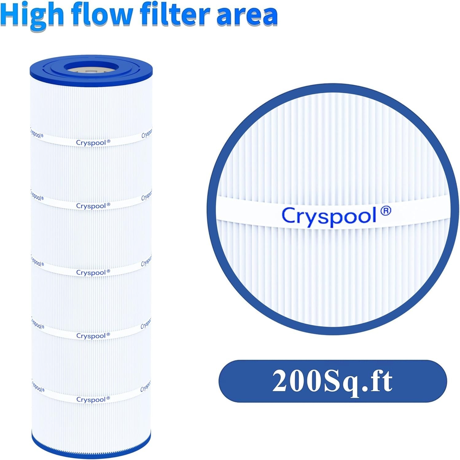 NEW CRYSPOOL Pool & Spa Filter for CP-08061 for CX2020RE, CX1900RE, PWWPC200 +