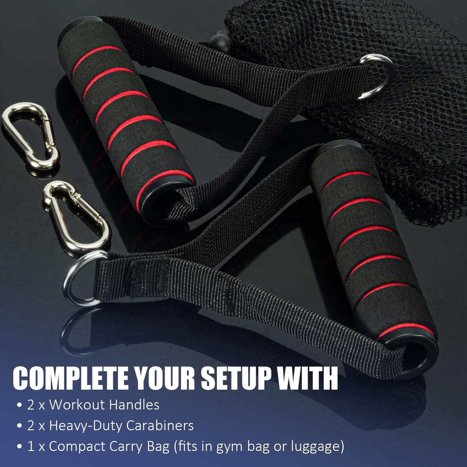 2 Pack Upgraded Exercise Handles, Gym Handle Equipment for Cable Machine Attachm