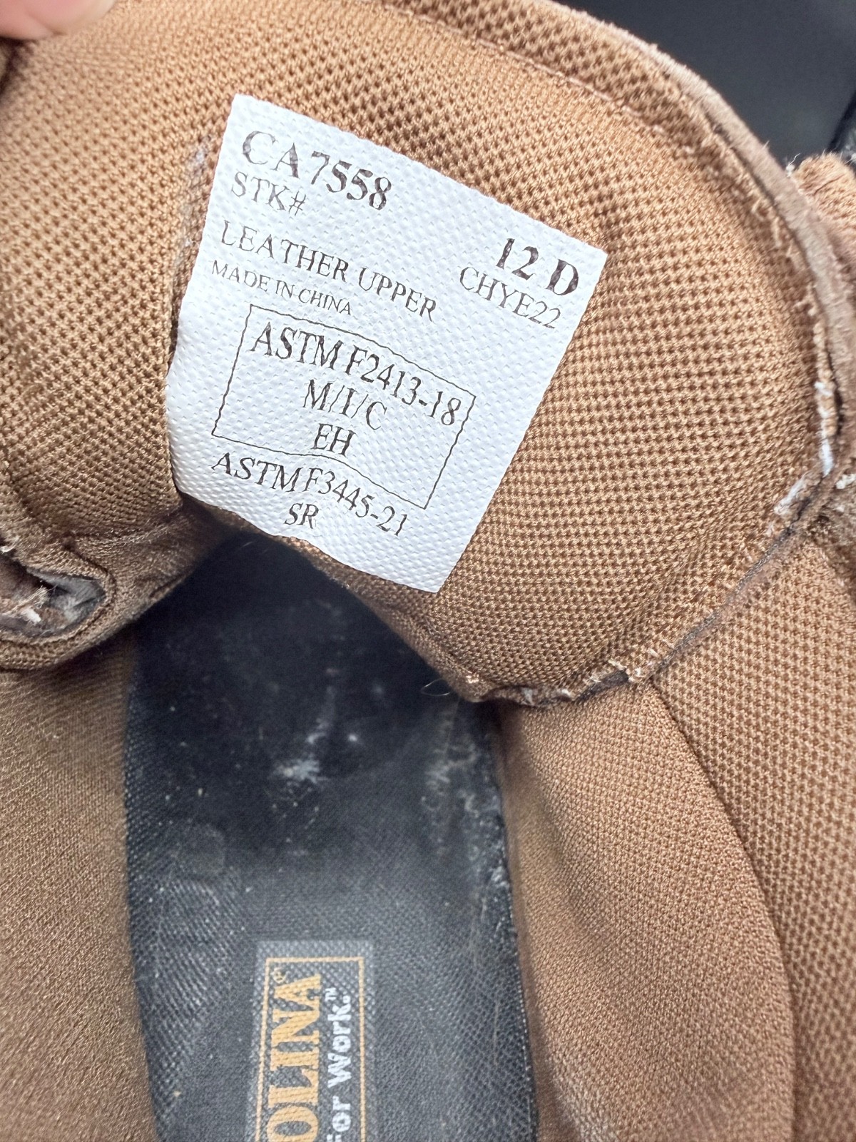 Carolina Marlboro Lo 6" Steel Toe CA7558 Waterproof Work Boots Men's 12D