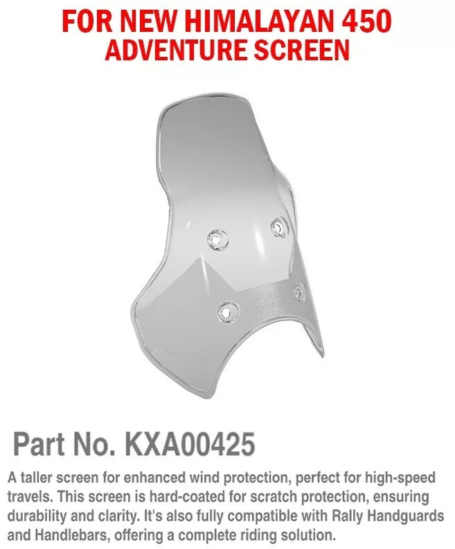 "ADVENTURE SCREEN FIT FOR ROYAL ENFIELD NEW HIMALAYAN 450