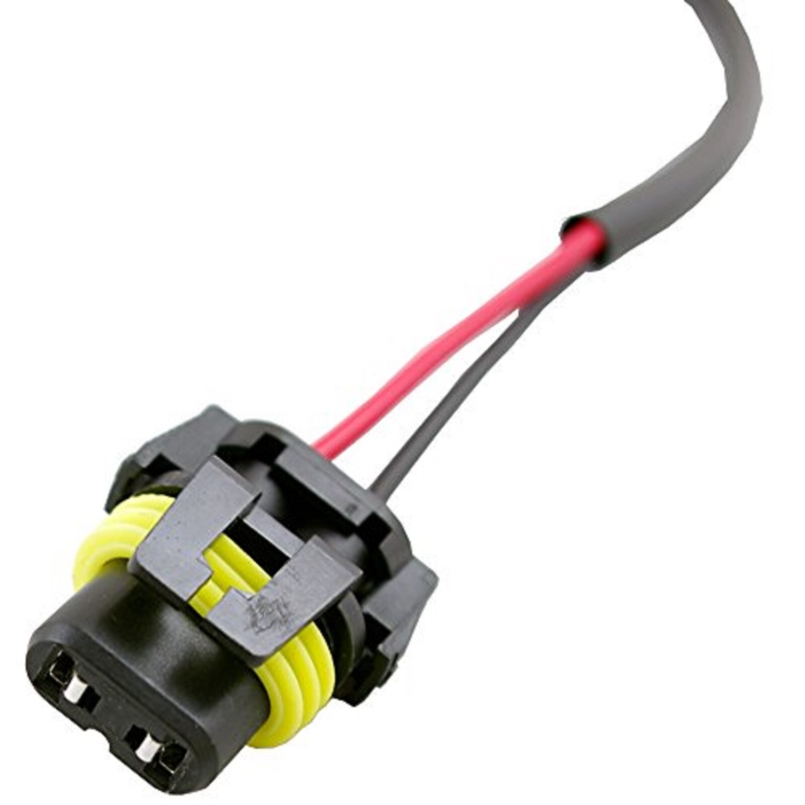 Extension Wire Pigtail Female 9012 HIR2 Two Harness Head Light Bulb Socket Plug