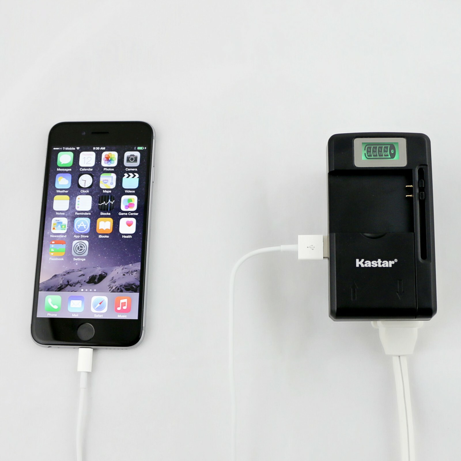 Kastar Universal Battery LCD Charger For Cell Phone Mobile Camera PDA Gaming MP4