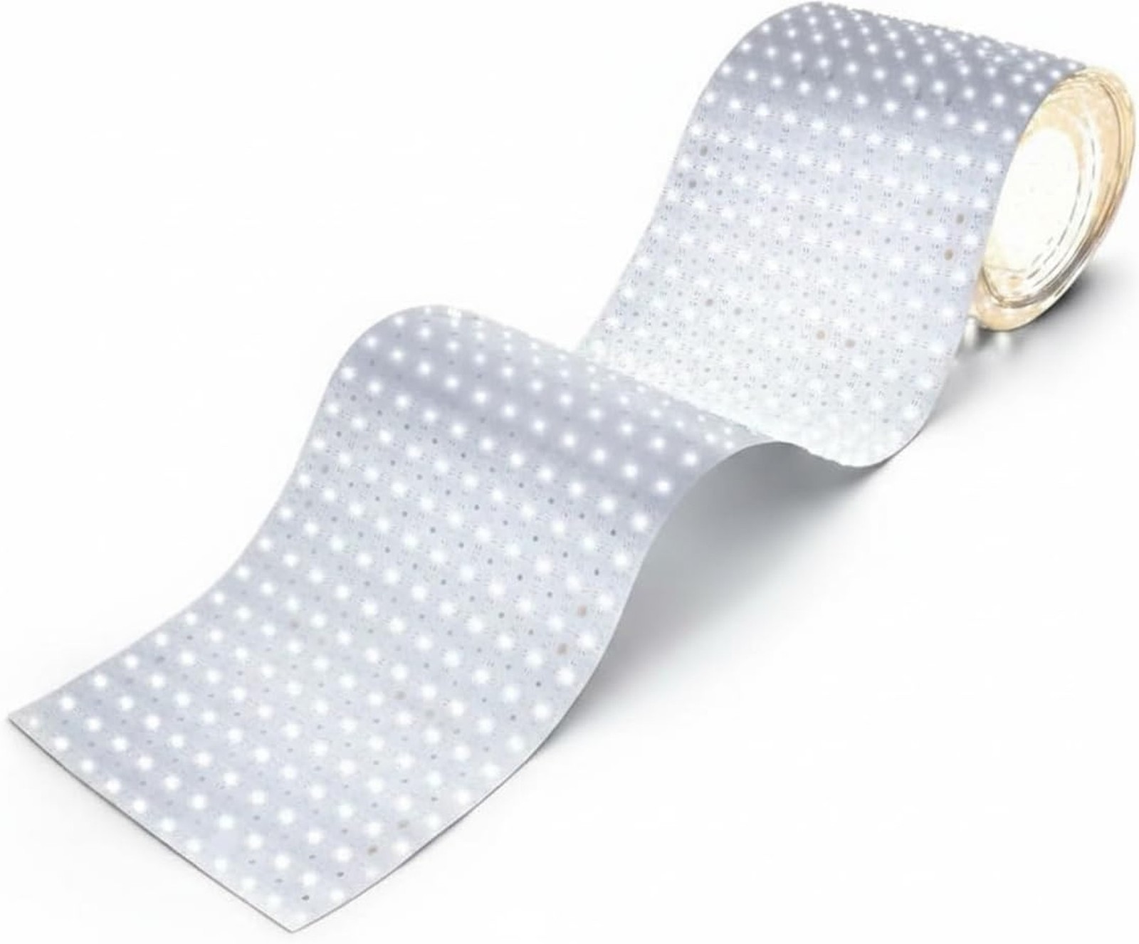 16.4ft x 9.45in Giant LED Sheet Roll, 24V 6000K Cool White Flexible Cuttable ...