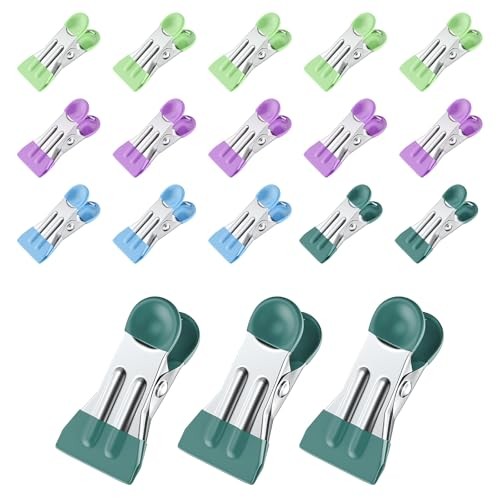 Clothes Pins, Chip Clips,Chip Clips Bag Clips Food Clips 20 Pcs,Towel