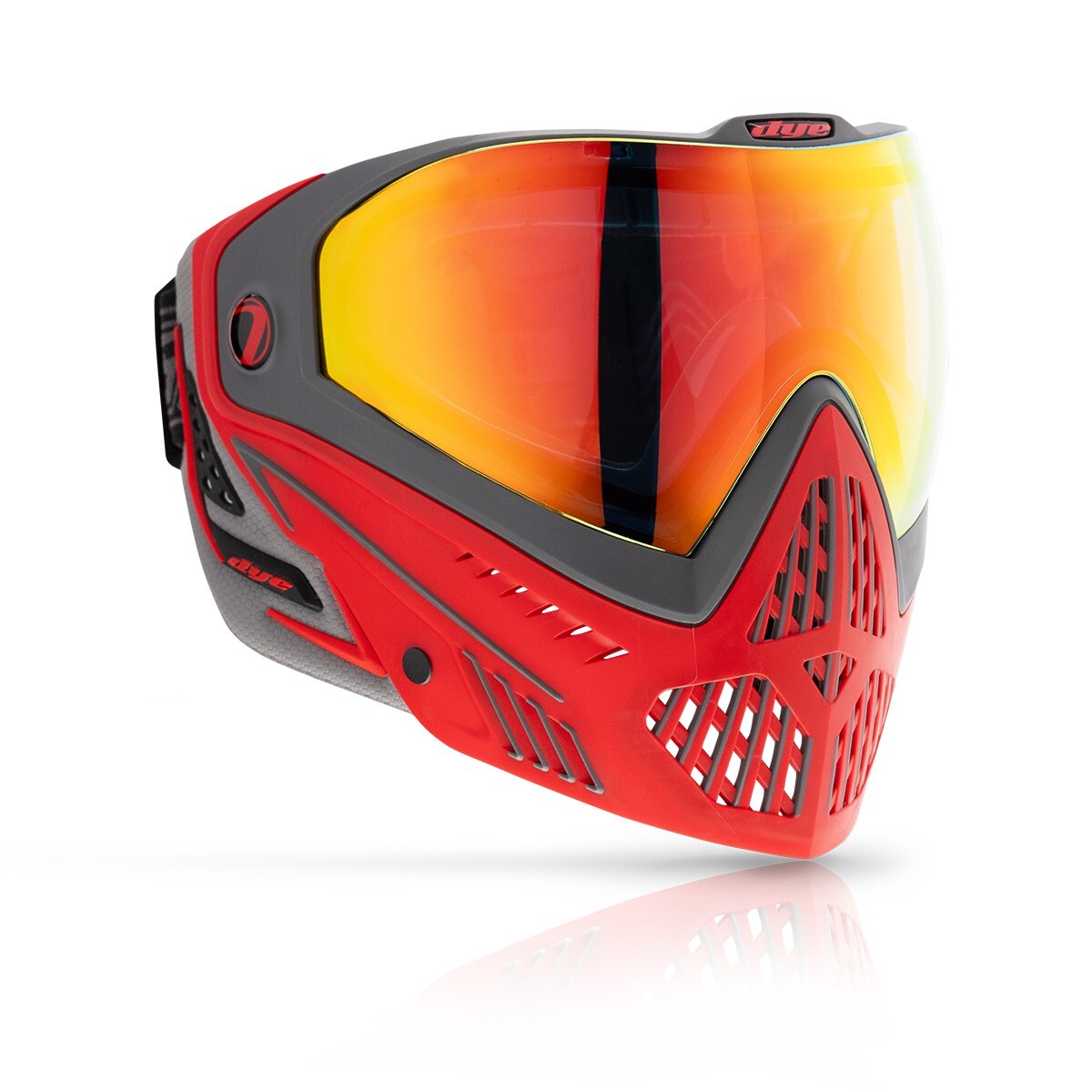 Dye Paintball I5 Protective Gear Goggle System Mask Shadow Fire Red/Gray NEW