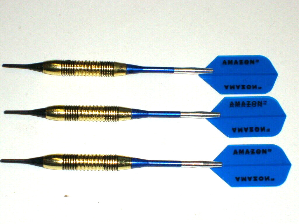 Soft Tip Darts New, 16 Gram Plated, Aluminum Spinning Shafts #3439