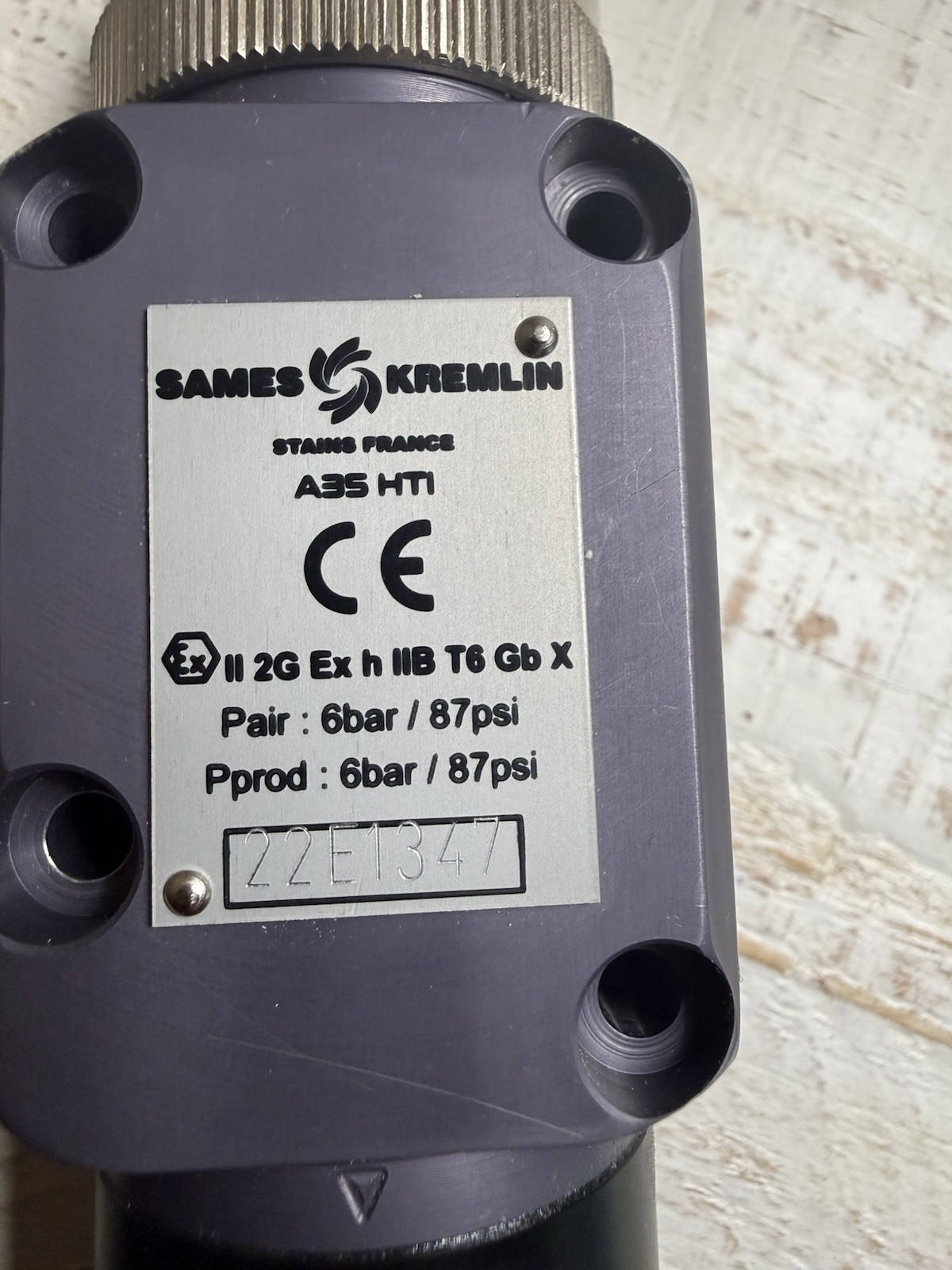 Sames Kremlin A35 HTI Automatic Airspray Spray Gun P/N A35 HTI  135-300-106 NEW