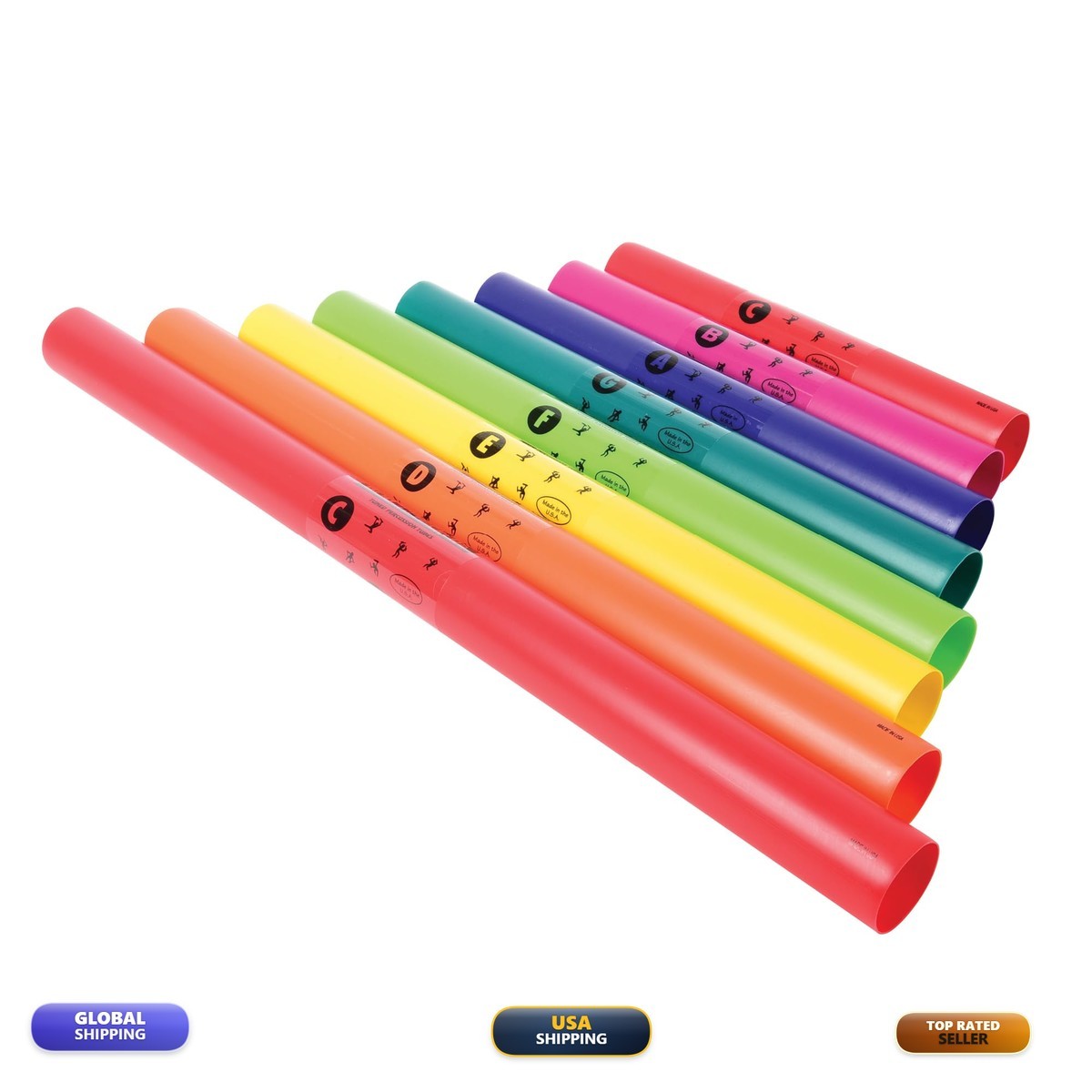 Boomwhackers Sound Tubes - Set of 8