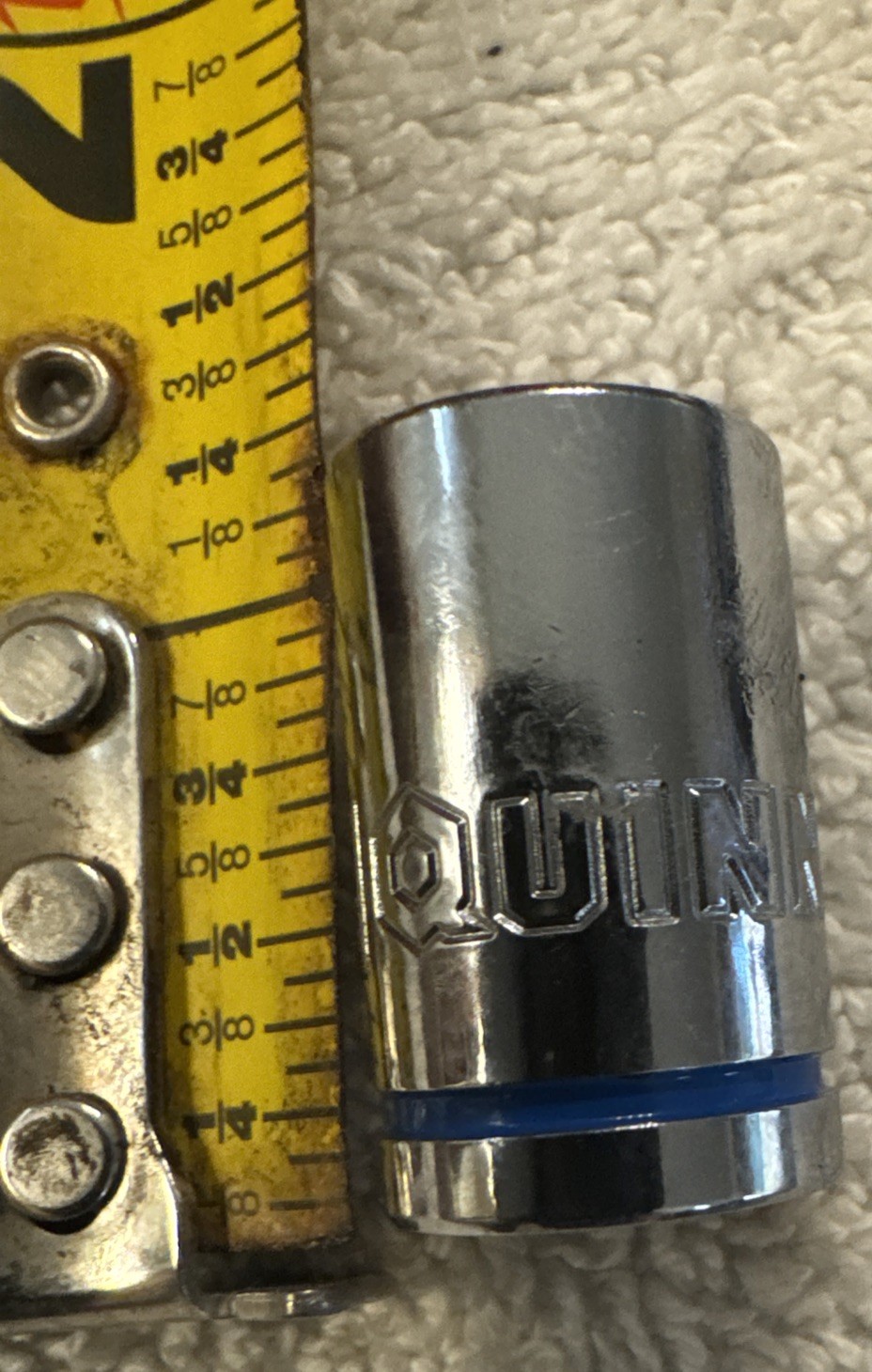11 mm, Quinn  11 mm x 1/4"  Dr Standard Socket 6 Point tool vtg