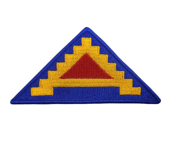 7th Army Color Patch with Hook Fastener-Veteran Owned Business