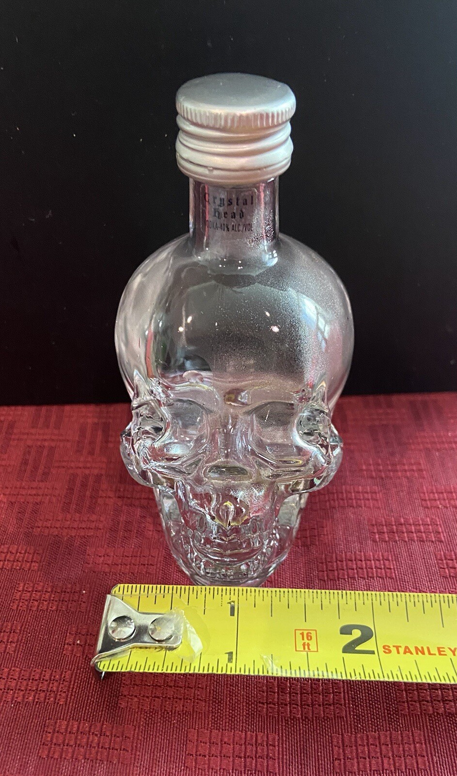 Crystal Head Vodka 50ML Glass Skull Empty Bottle With Cap