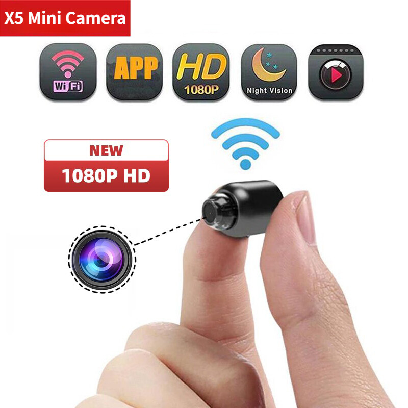 Mini Camara Vigilancia WiFi USB Alimentado Grabadora de Video para Bebe Mascota
