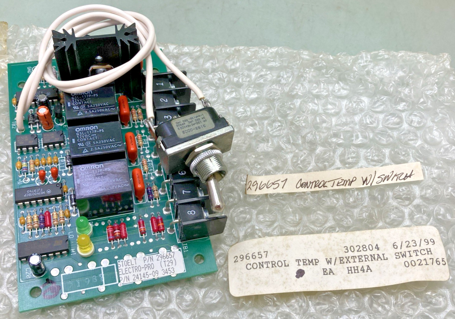 NEW GENUINE STOELTING 296657 TEMPERATURE CONTROL WITH EXTERNAL SWITCH