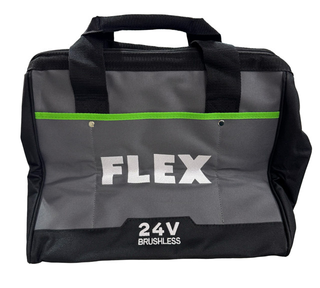 Flex 24v Power Tool Storage Bag with Zipper and Handles 12" x 10" x 10"