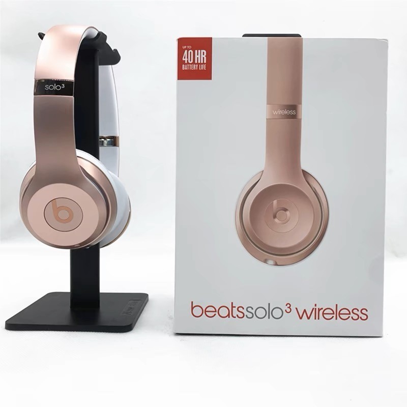 New Sealed Beats Solo3 Wireless Bluetooth On-Ear Headphones - Pink Color
