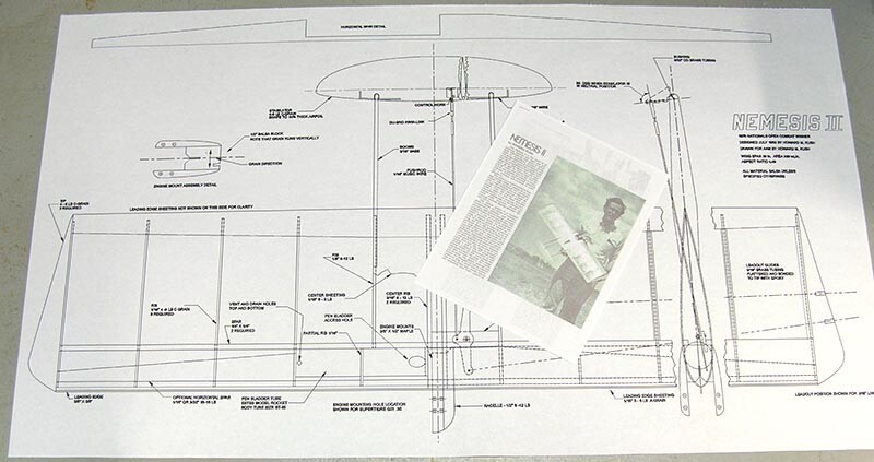 Model Airplane Plans (UC): NEMESIS II 39" Combat for .36 Engine by Howard Rush