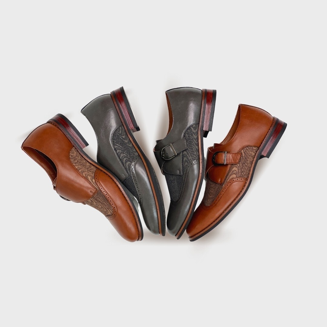 Ferro Aldo ALFRED Men's Classic Slip-on Monk Straps Shoes
