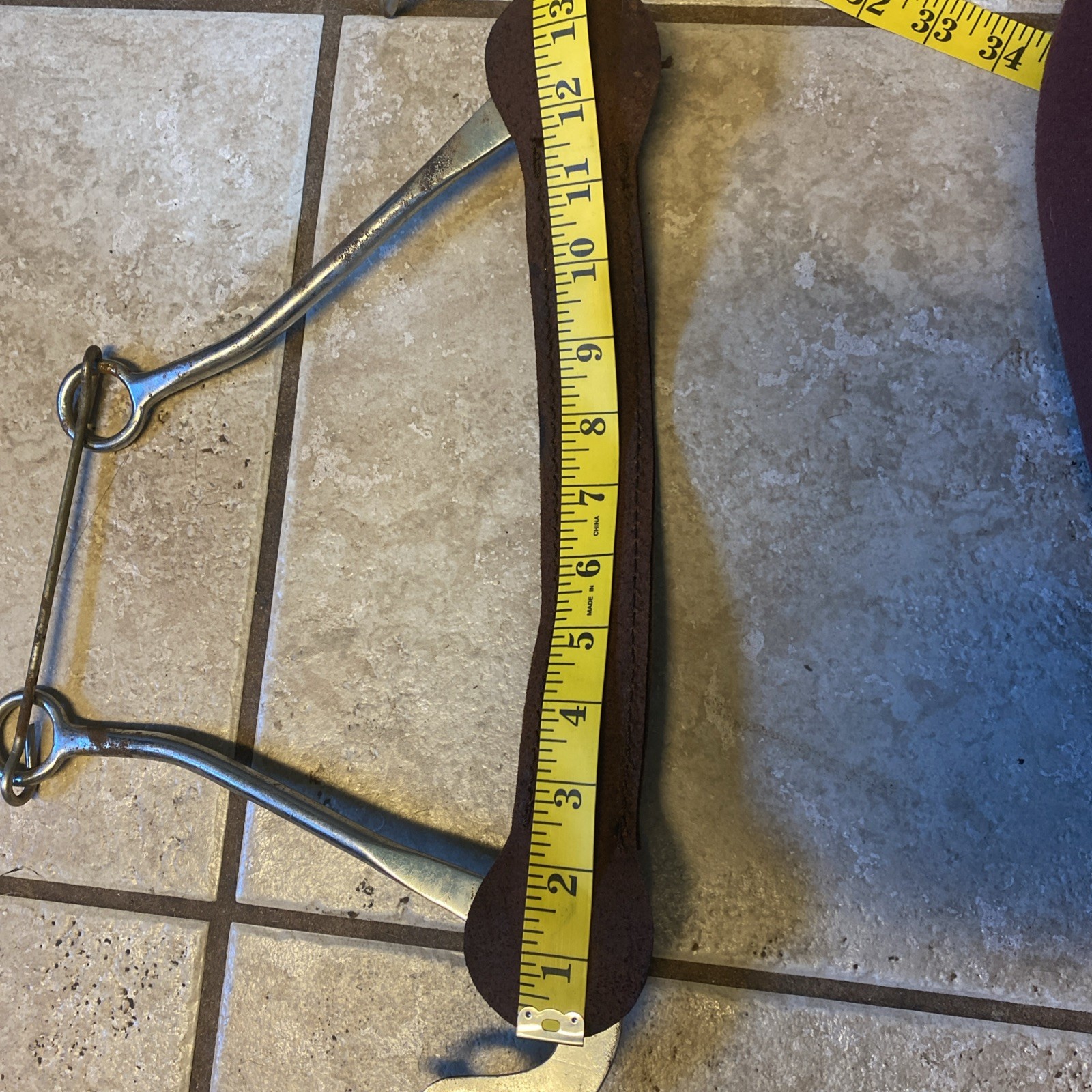 Mechanical Hackamore with 8 inch Shanks and Solid Leather Wrapped Nose Band