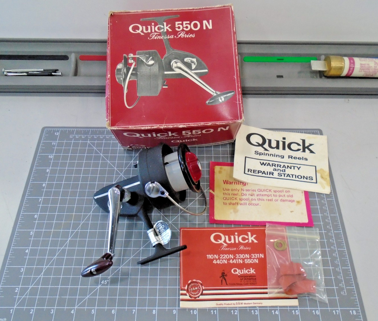 NEW D. A. M. Quick 550N Finessa Vintage Fishing Spinning Reel  DAM