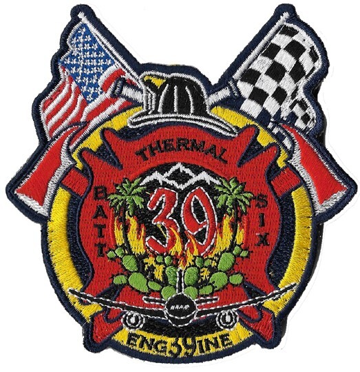 Riverside, CA Cal Fire E-39 Batt. 6 Airport Crash Rescue Fire Patch  - NEW