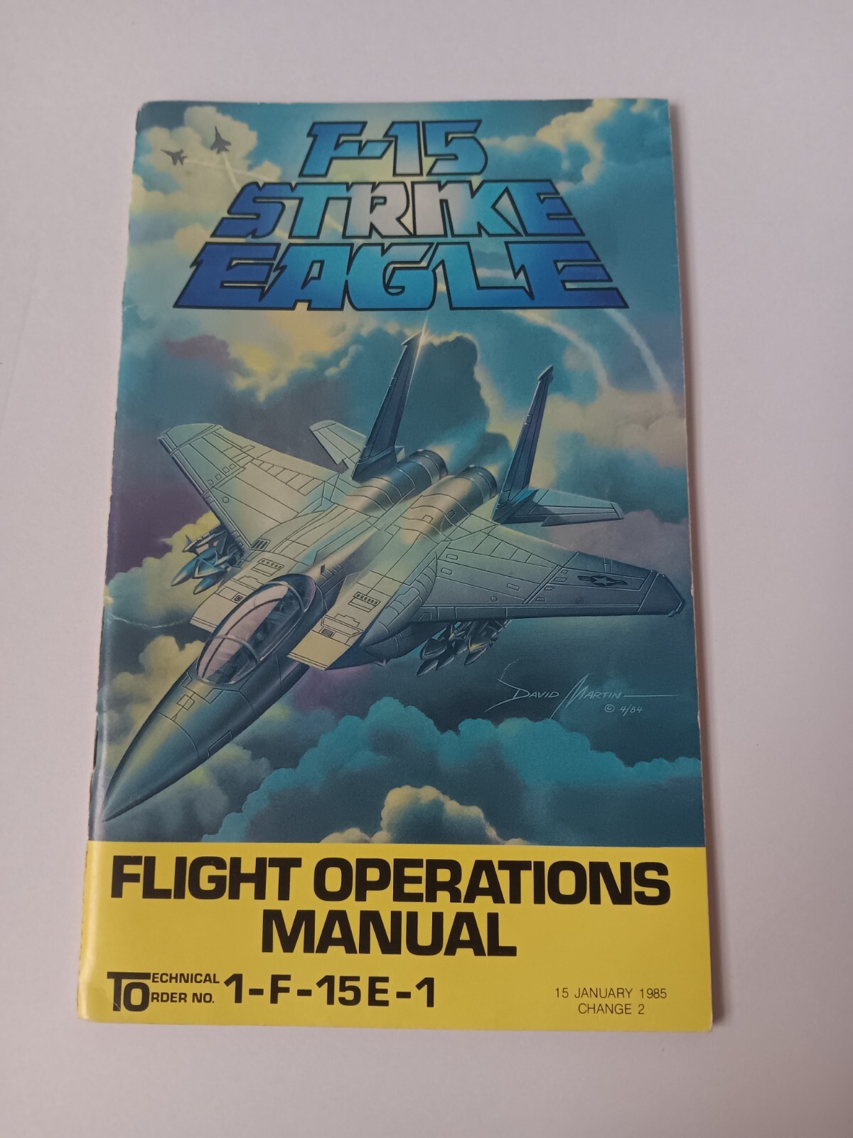 Commodore 64 F 15 Strike Eagle Flight Operations Manual Only Jan 1985 Change 2