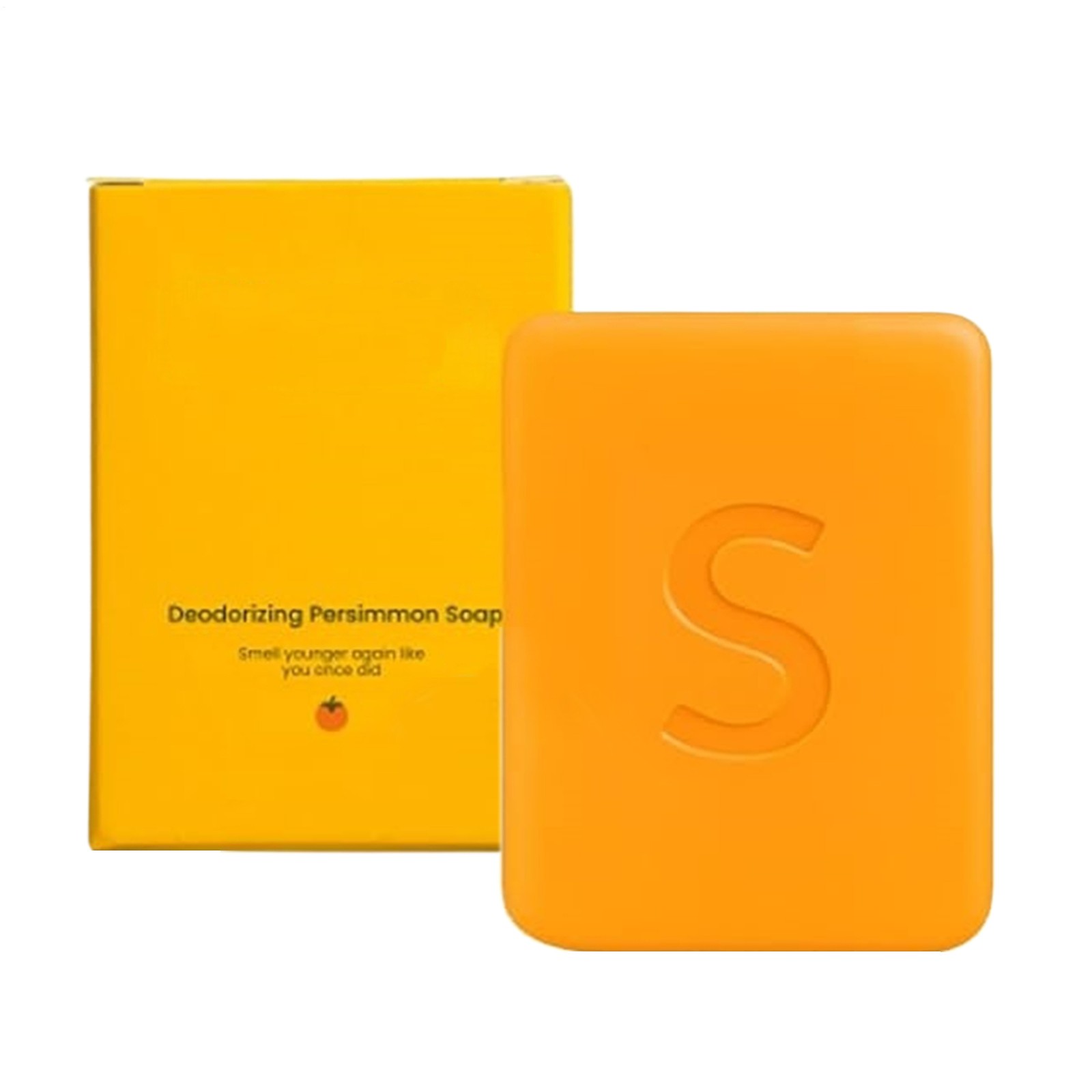 Swarva Persimmon Soap Bar Body Odor Control Deodorant Soap for Men & Women