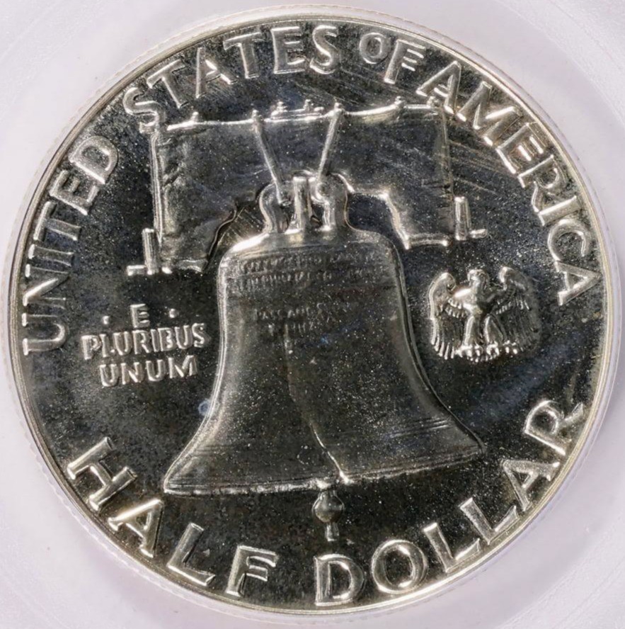 1955 Franklin Half Dollar Proof, Silver 50c PCGS PR66 (OGH) Generation 3