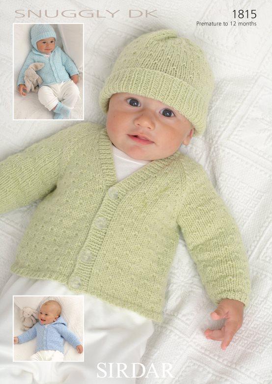Sirdar Knitting Pattern - Snuggly DK, Baby Clothes 1815