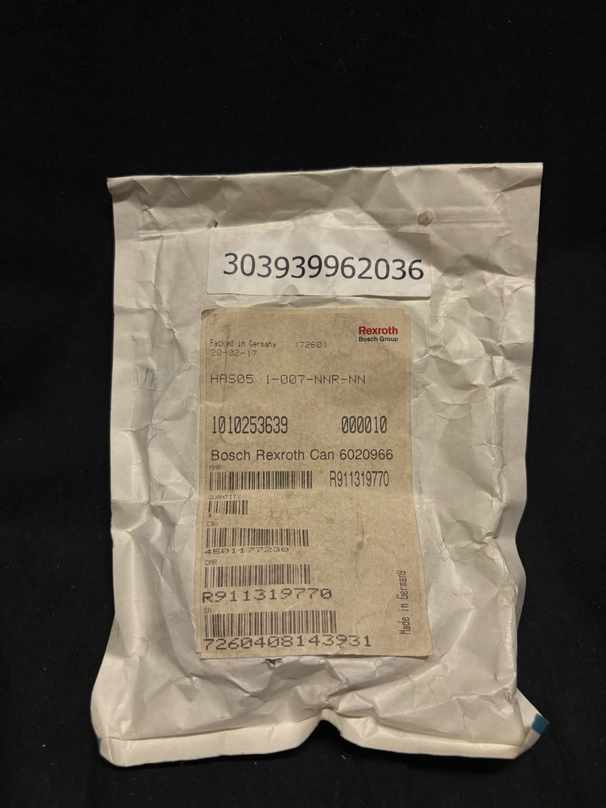 Rexroth HAS05.1-007-NNR-NN