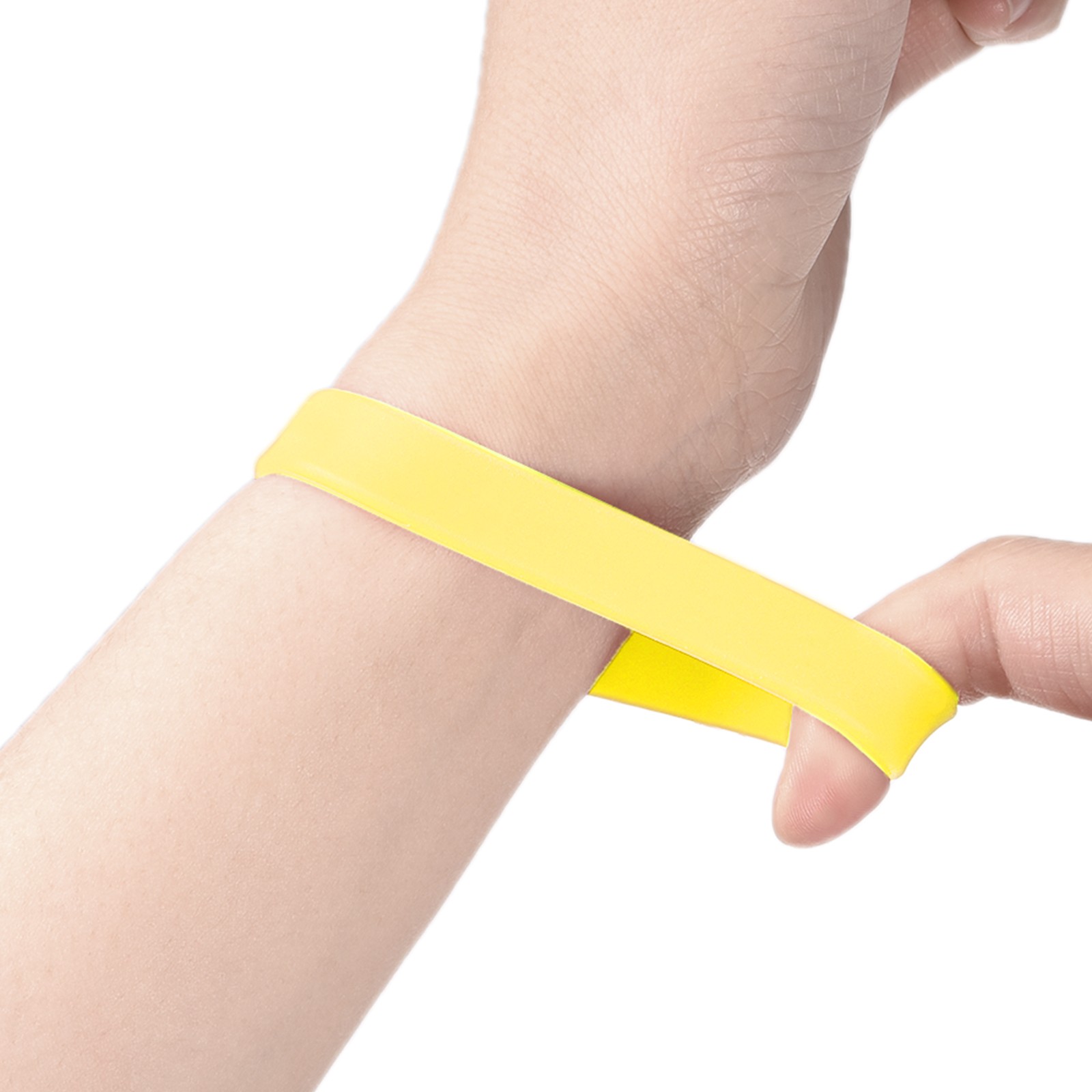 3Pcs Bracelets Wristbands 1/2 Inch Width 8" Length Yellow