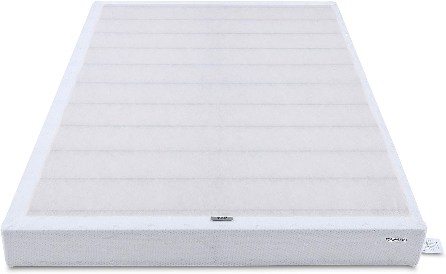 Amazon Basics Smart Box Spring Bed Base, 9-Inch Height Mattress Foundation