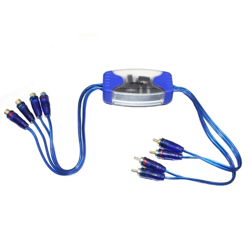 Four Channel Ground Isolator Car Home Stereo Remove Noise Filter 4RCA