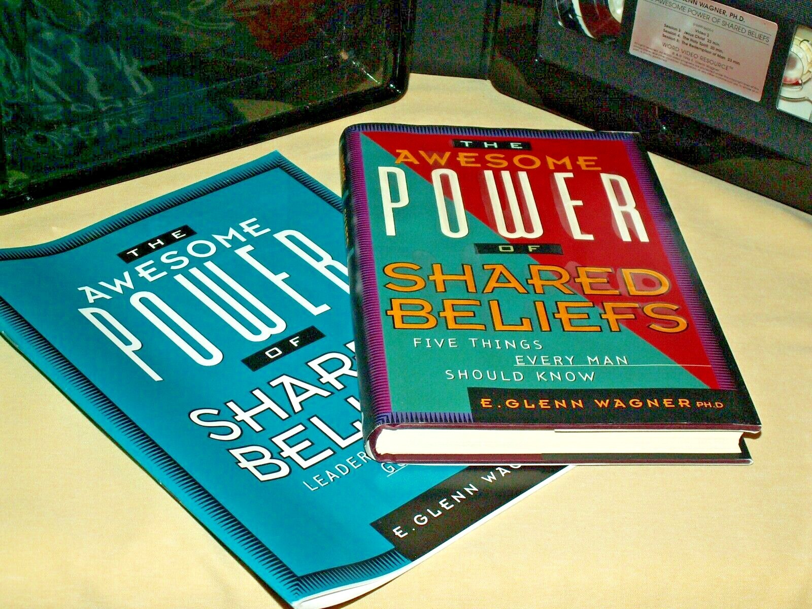 AWESOME POWER SHARED BELIEFS E GLENN WAGNER 6 SESSION CASE VHS LEADER GUIDE.