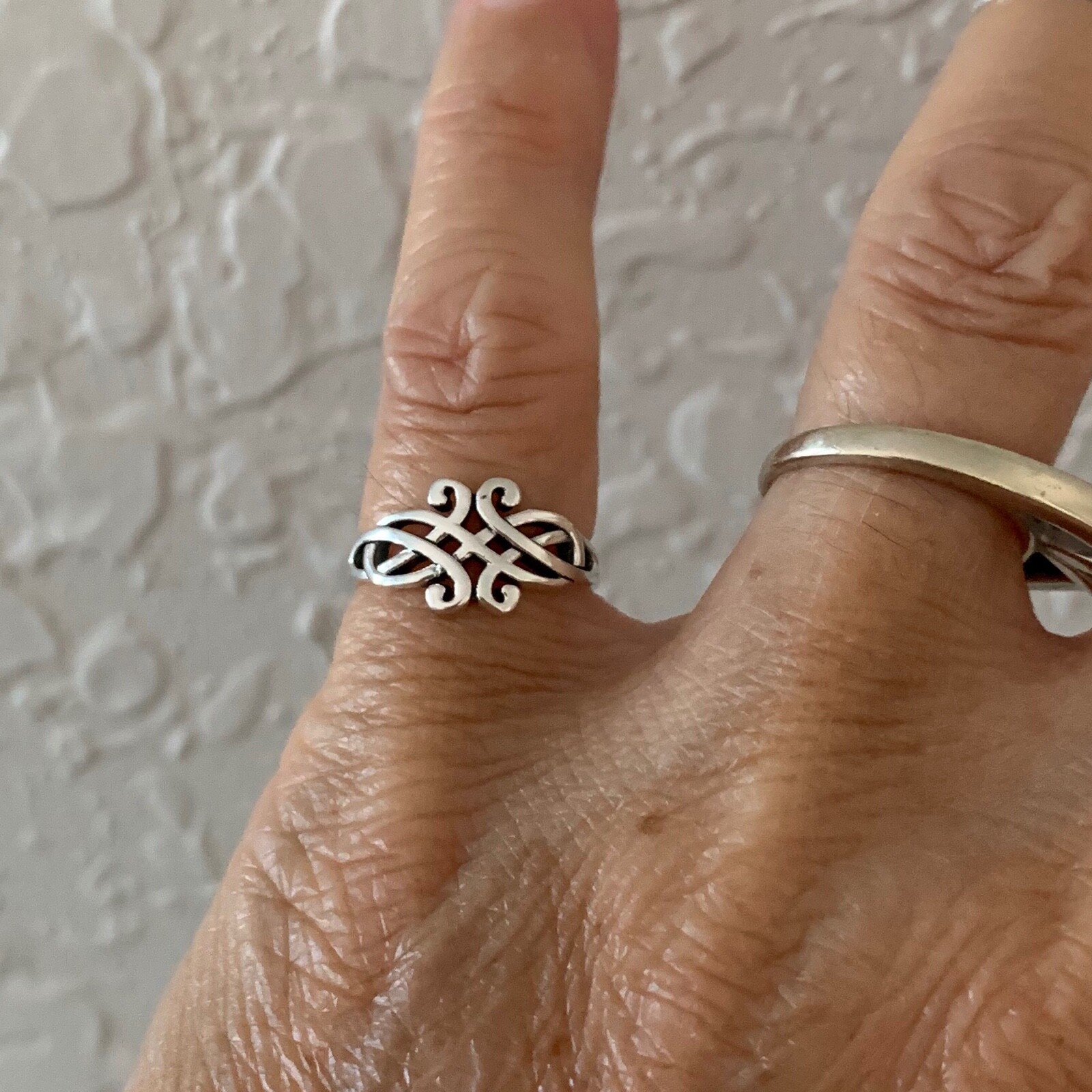 Sterling Silver Celtic Toe Ring, Silver Ring, Celtic Ring, Knot Ring