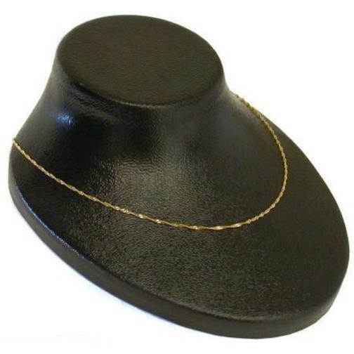 15 Ring Finger Necklace Bust Display Black Showcase