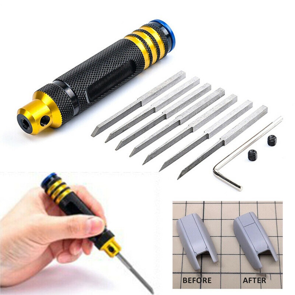 0.1-2mm Blade Prime Model Scriber Resin Carved RC Hobby Cutting Tool for Gundam