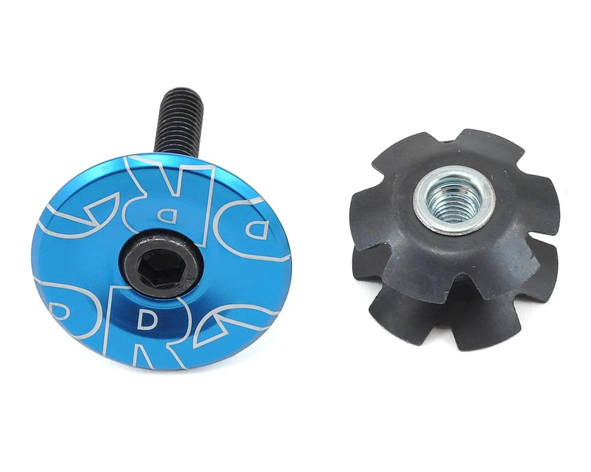 Shimano Gap Cap & Star Nut for Alloy Steerers (Blue Anodized) (1-1/8")