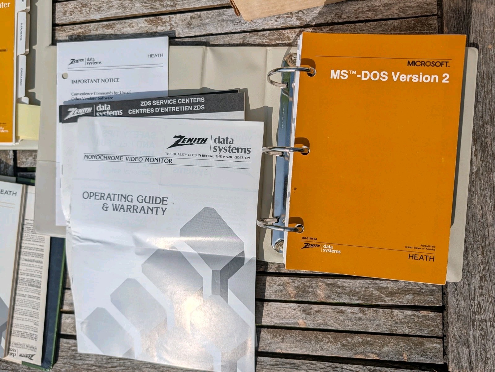 Zenith Data Systems Computer PC DOS ZF-148-42,ZVM-122 A,Original Packaging+