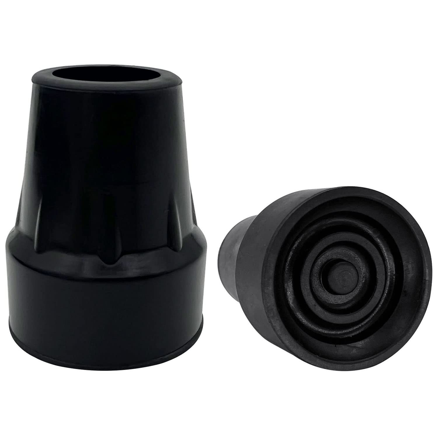 Replacement Cane Tips, 7/8 Inch, Black. (Pack of 2) in