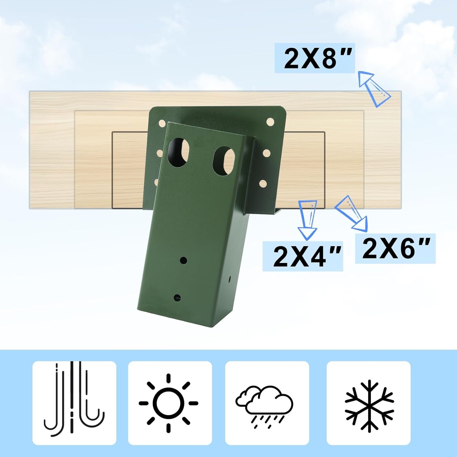 4 Pcs Outdoor 4x4 Compound Angle Brackets,Deer Stand Brackets for Deer Stand