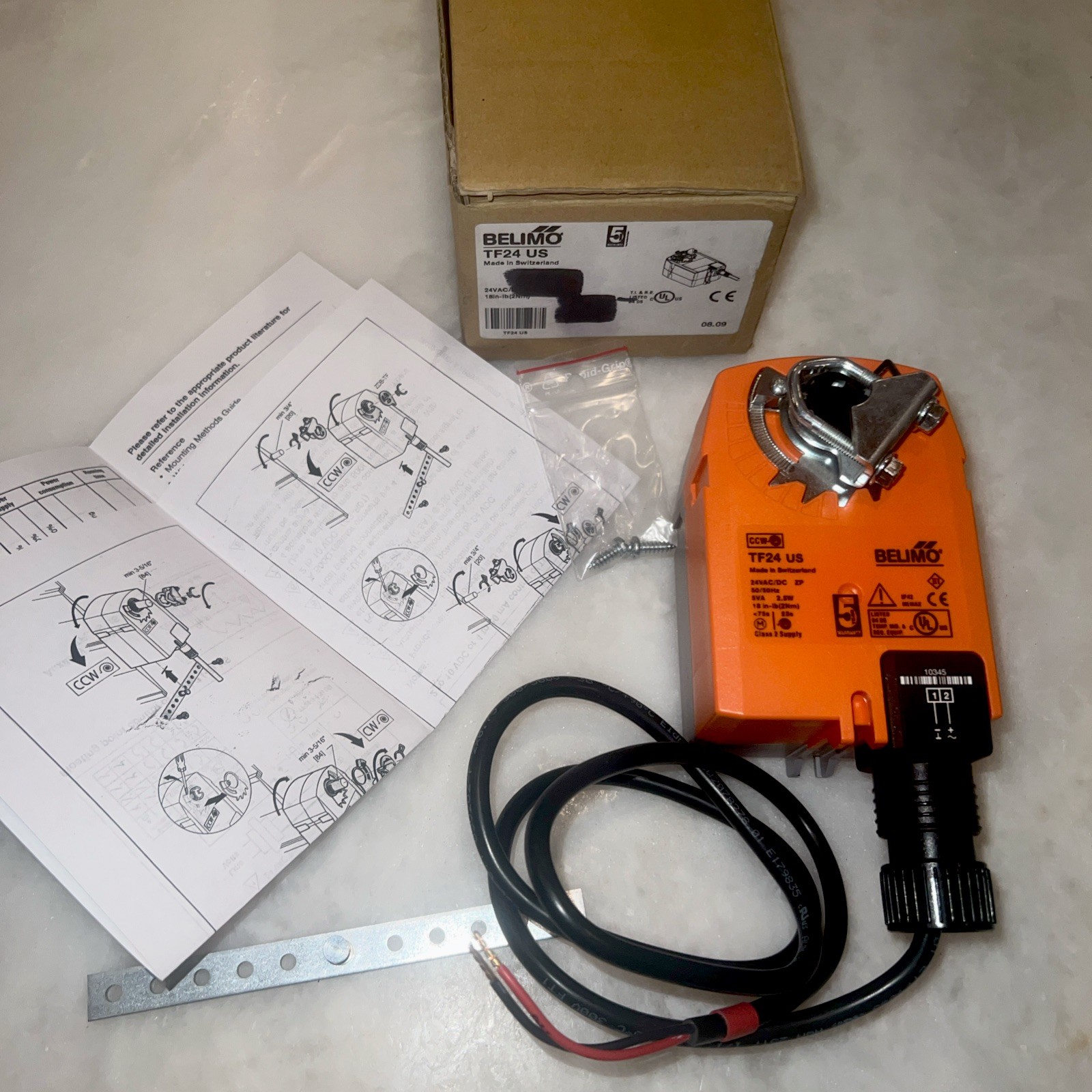 BELIMO TF24 Damper Actuator us - Includes Installation Instructions (reversible)