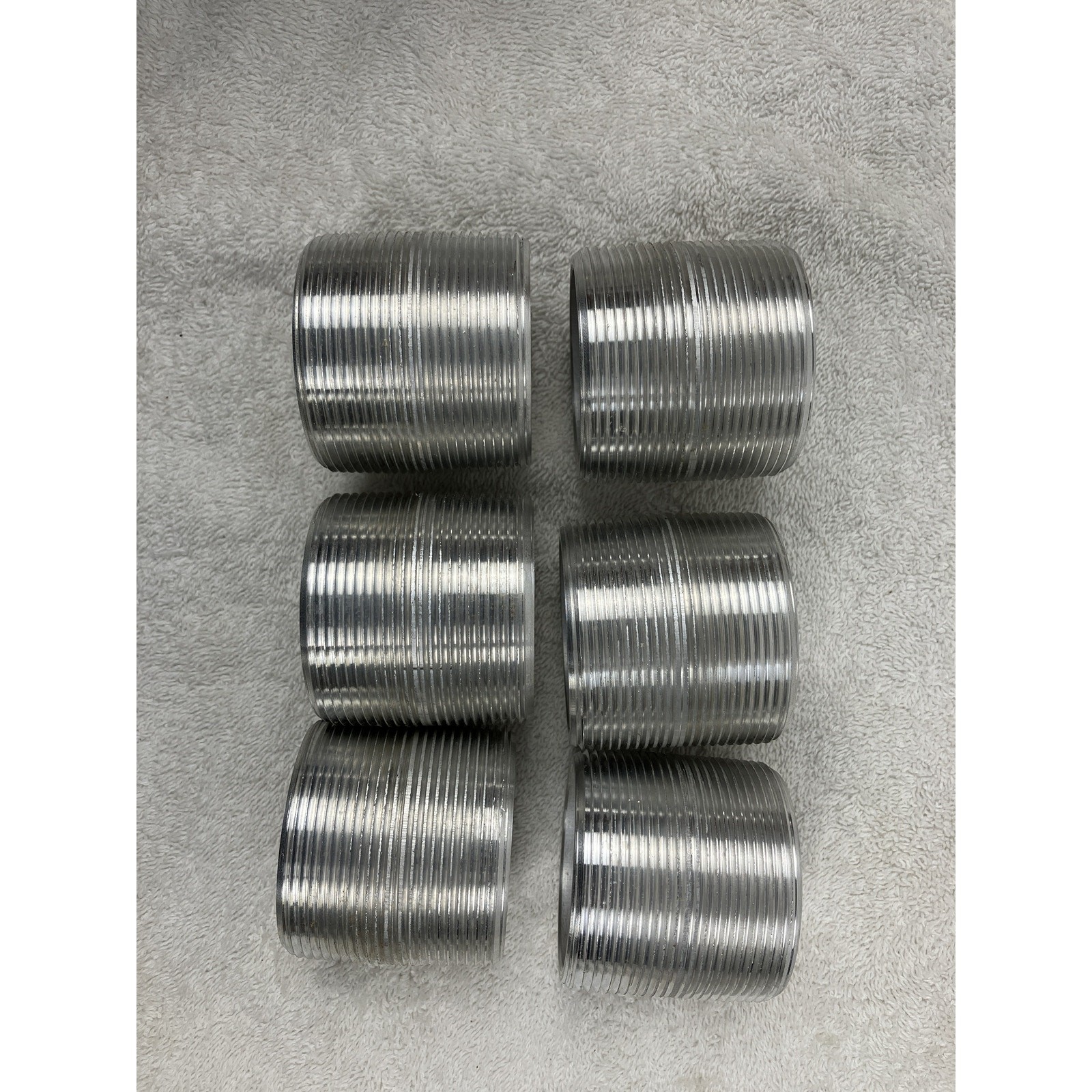 Killark 6-Pack 2" x 2" Aluminum Rigid Conduit Nipple AN-6 Electrical Fitting Lot