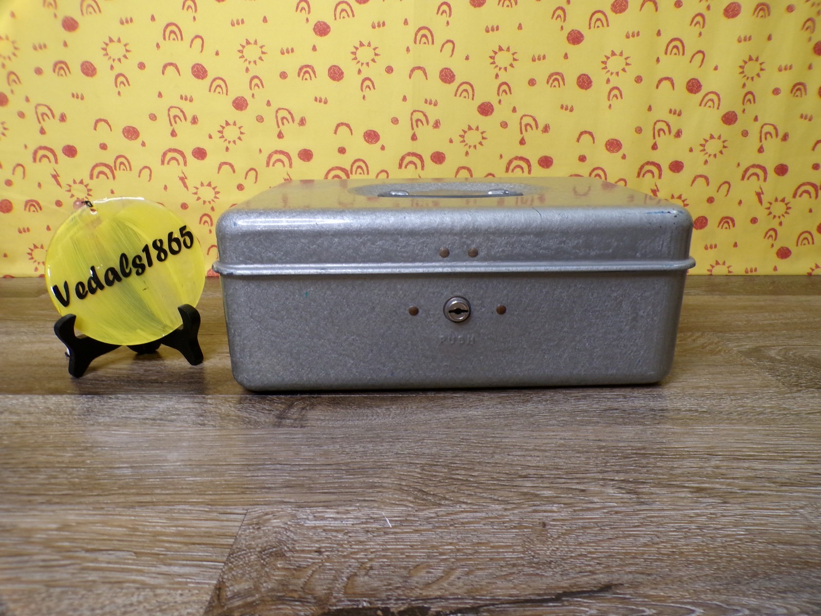 WILCO Cash Box Hammered Gray Steel Union Steel Chest Corp Le Roy NY