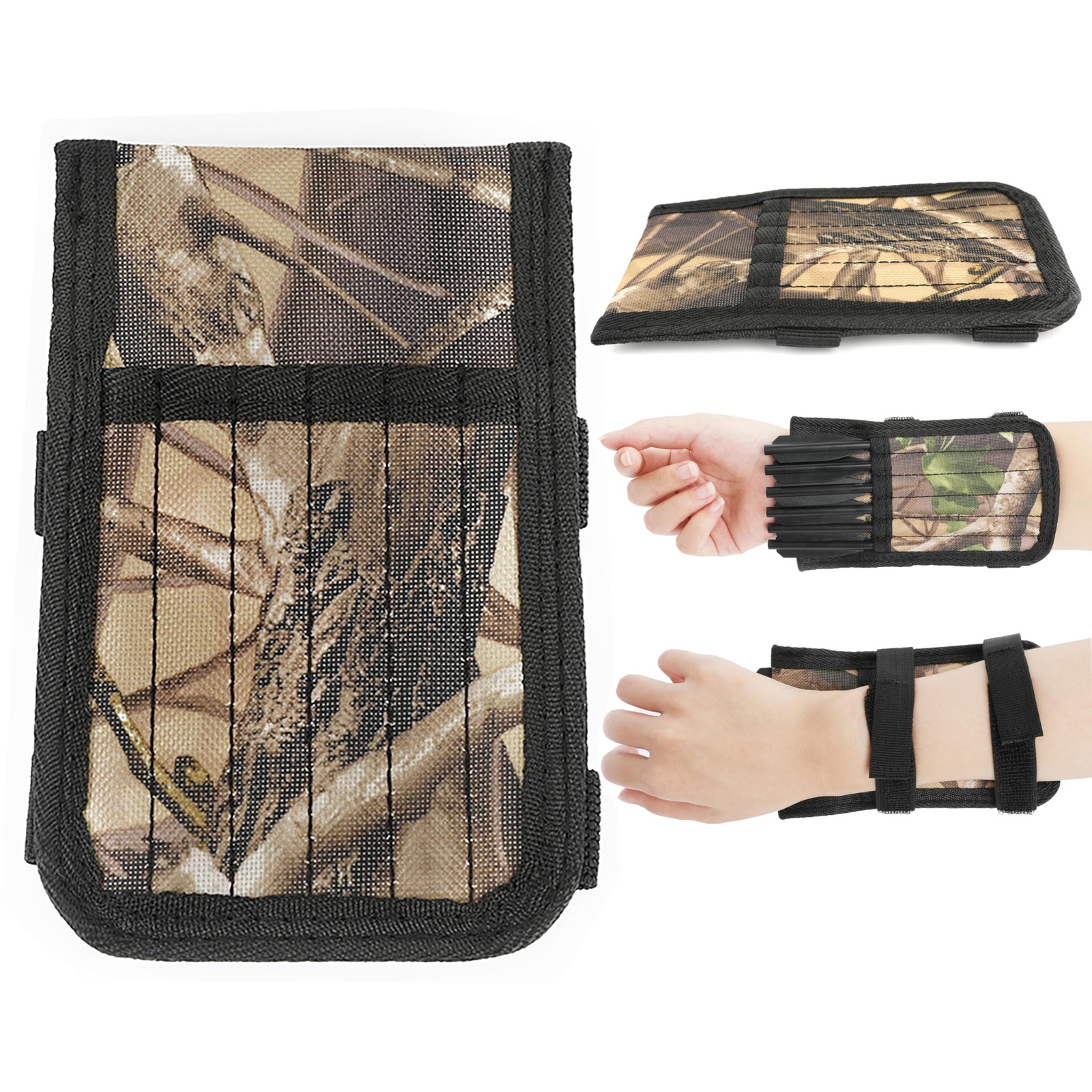Pistol Crossbow Bolt Holder Quiver Mini Crossbow Arrows Quiver Arm Guard Arro...