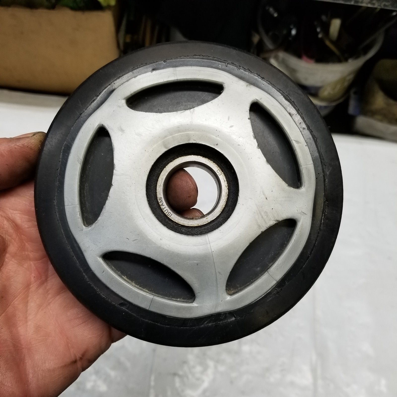 Skidoo snowmobile rear suspension mid bogie wheel 5.5" tall