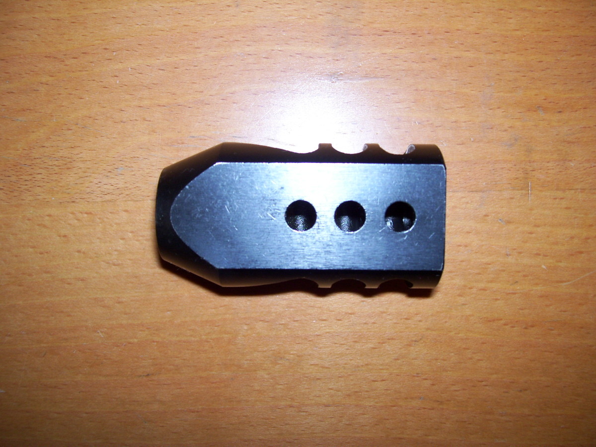 for .458  caliber,  11/16x24 TPI  Tanker Muzzle Brake w/ free jam Nut