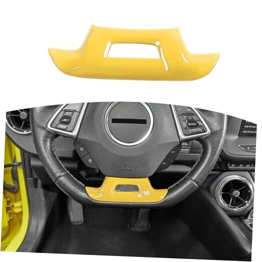for Camaro Interior Panel Trim Cover Sticker Fit for Chevy Camaro Small Yellow