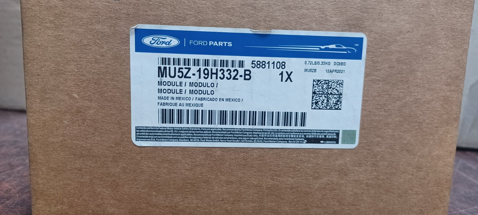 NEW OEM Ford Trailer Brake Control Module MU5Z19H332B F150 F150 Lightning 22-23