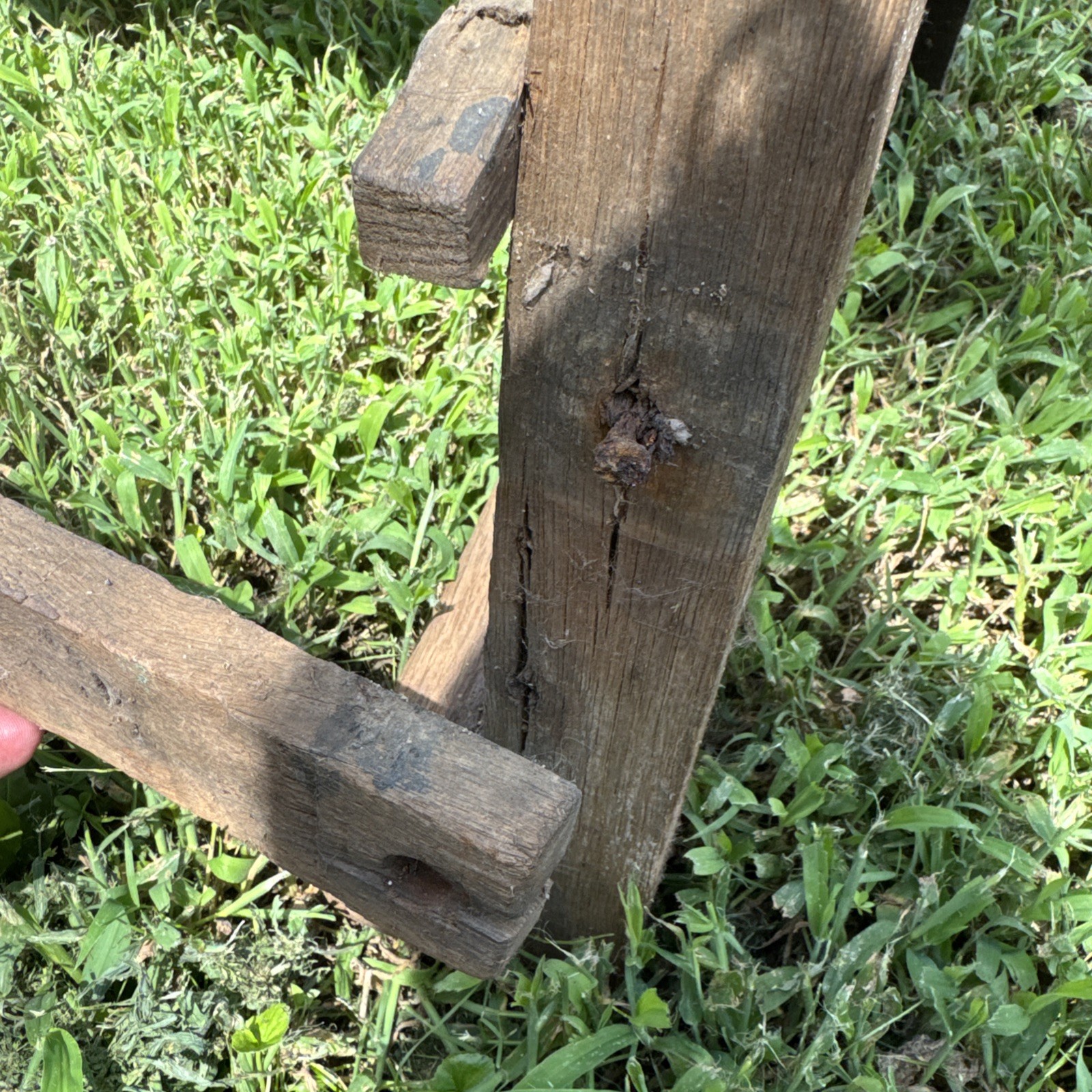 Antique Primitive Saddlemaker's Bench Stool Harness Leather Maker's Bench.